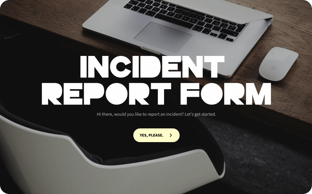 Workplace Incident Report Form Template