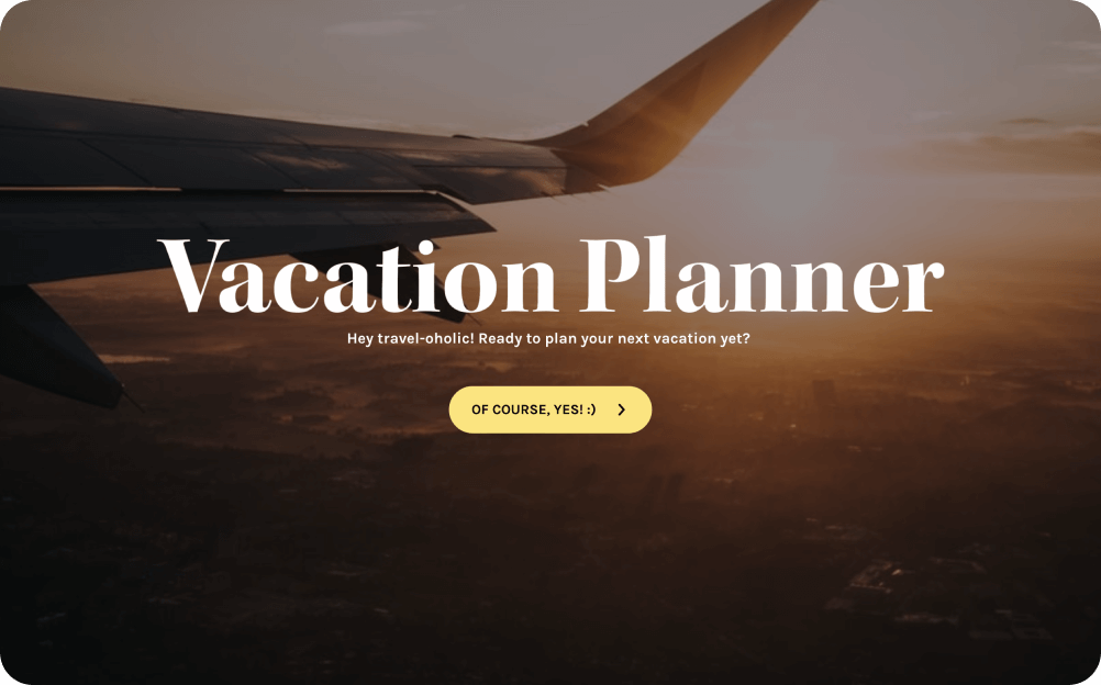 Vacation Planner Template