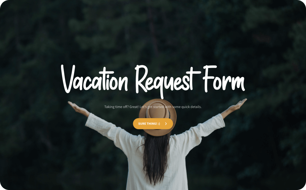 Vacation Request Form Template