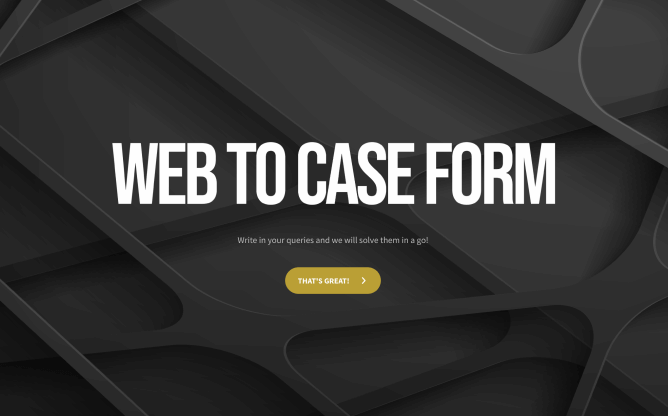 Web to Case Form Template