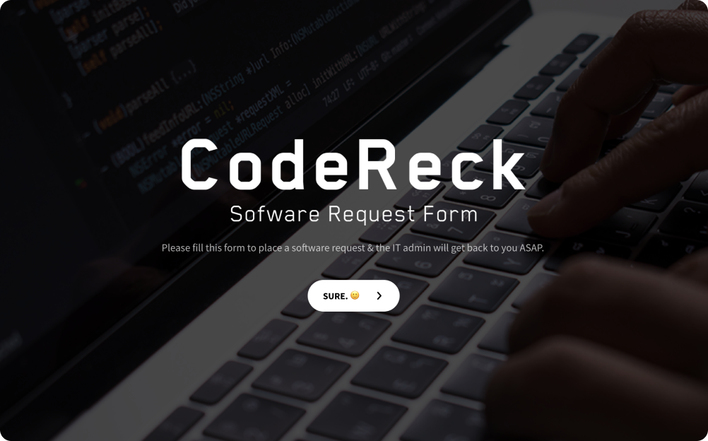 Software Request Form Template