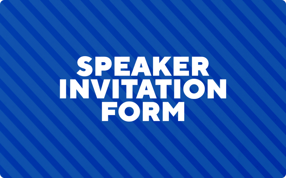 Speaker Invitation Form Template