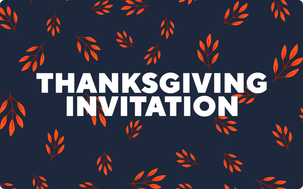 Thanksgiving Invitation Template