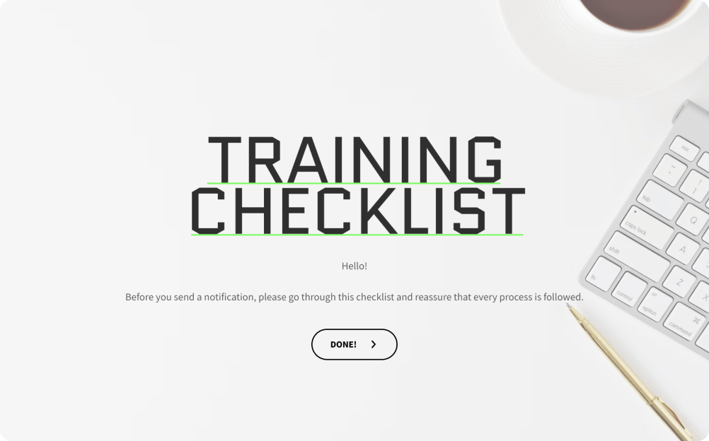 Employee Training Checklist Template