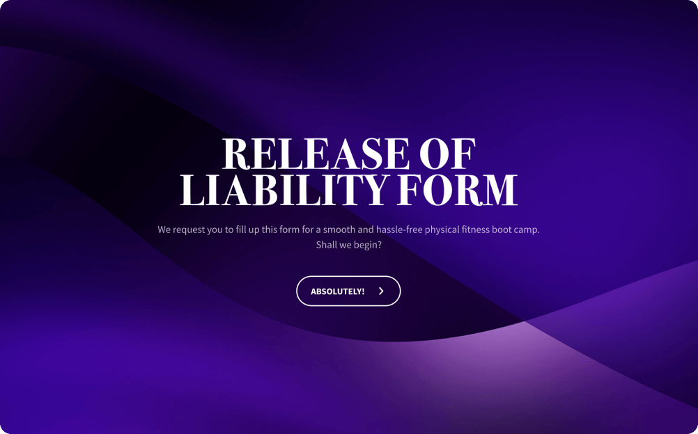 Release Of Liability Form Template