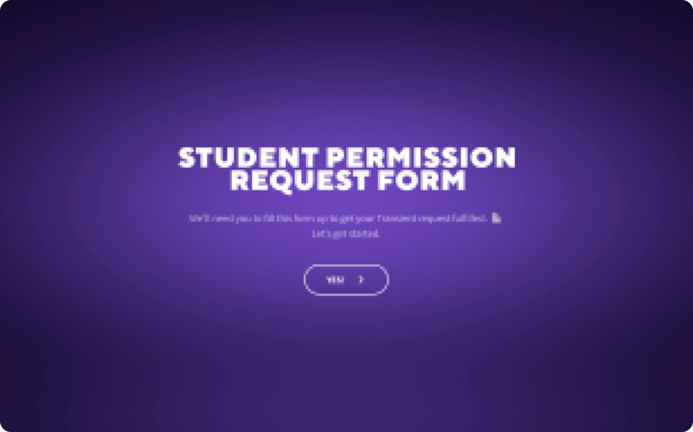 Permission Request Form Template