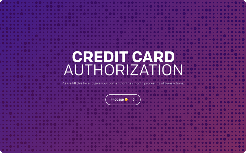 Credit Card Authorization Form Template