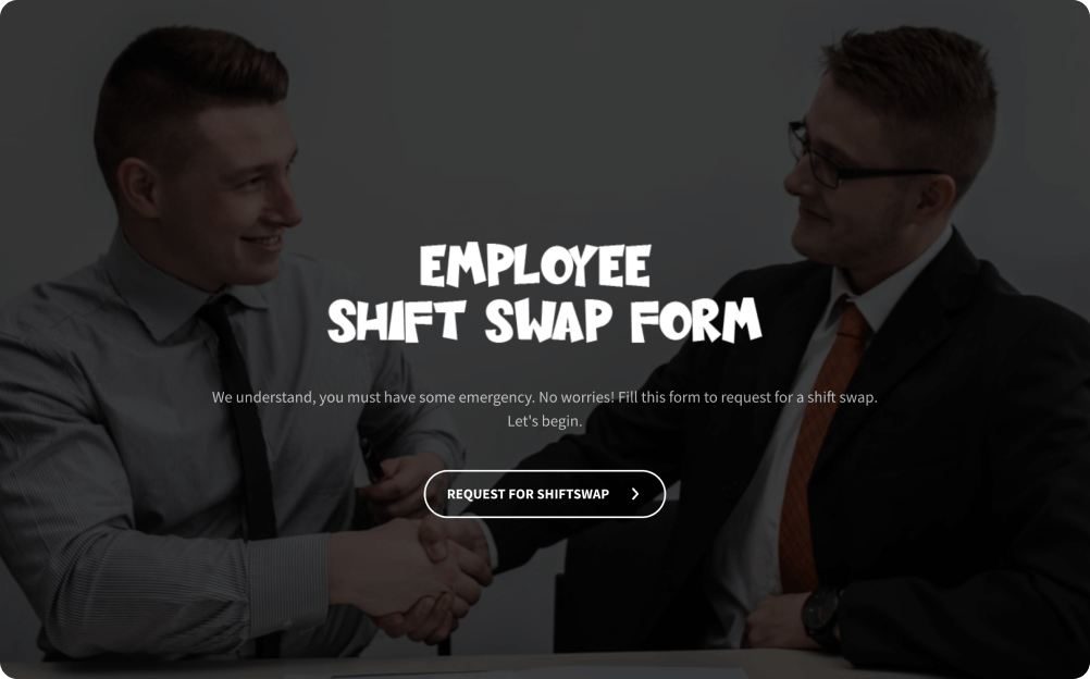 Employee Shift Swap Form Template