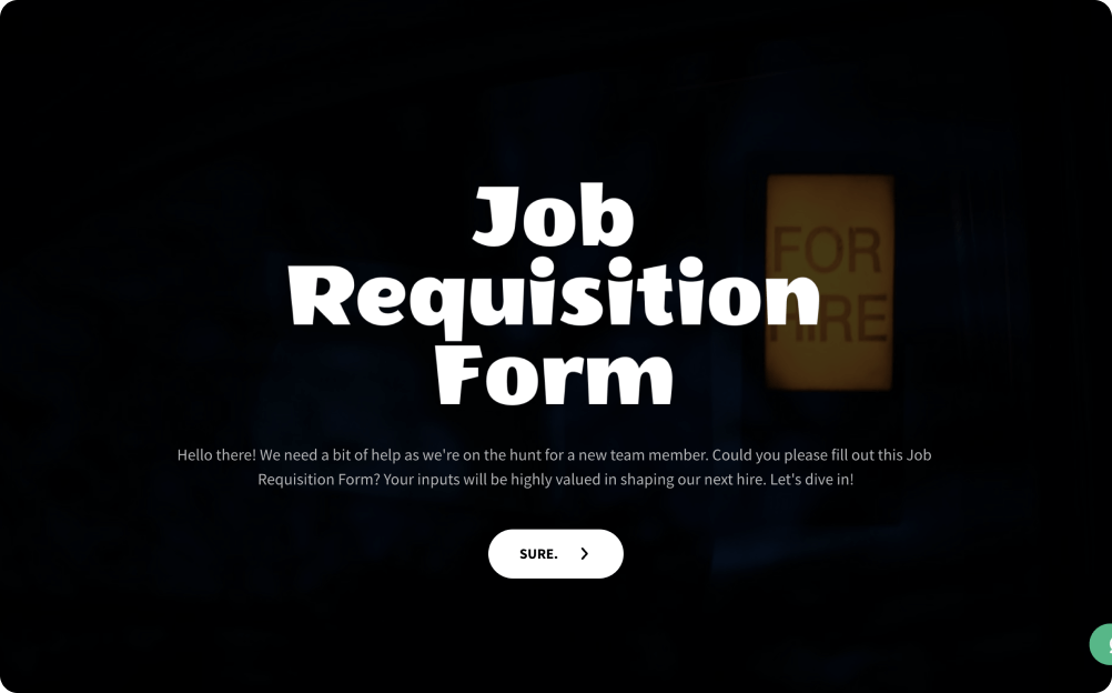 Job Requisition Form Template