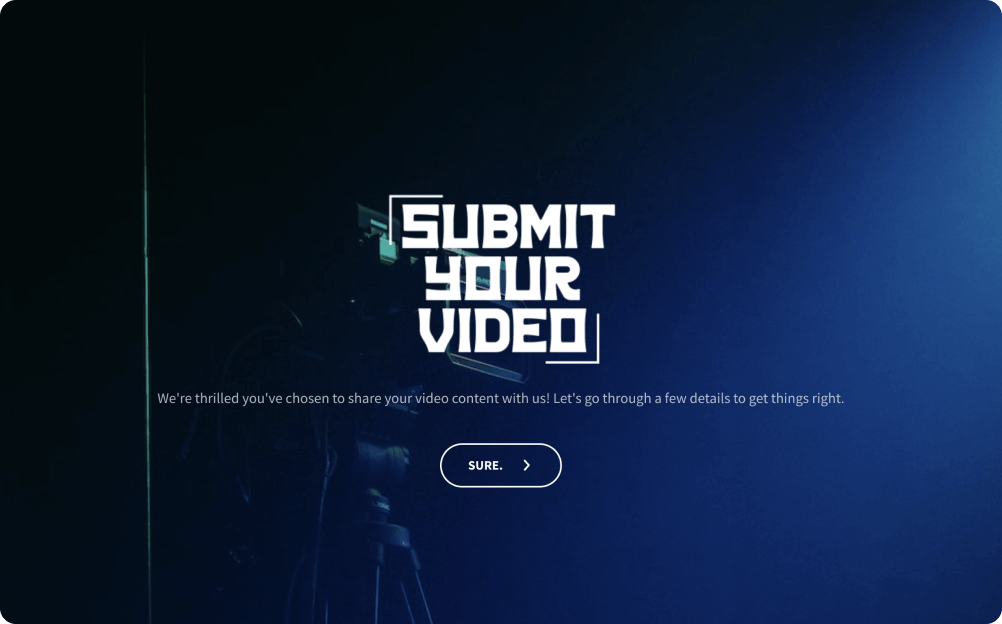 Video Submit Form Template