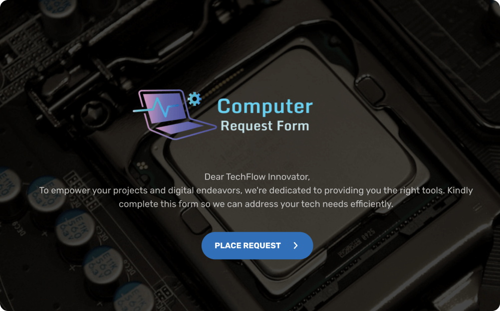 Computer Request Form Template