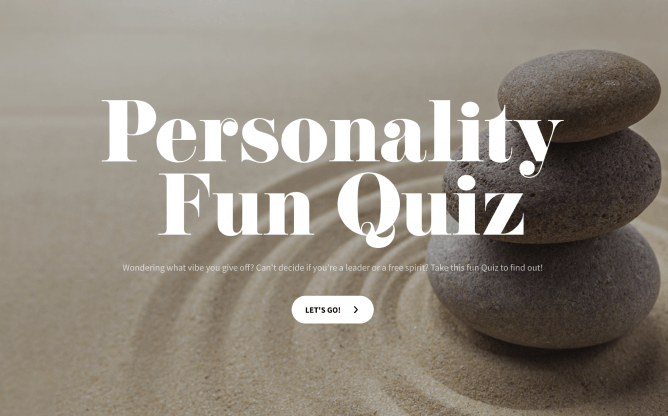  Personality Quiz Template 