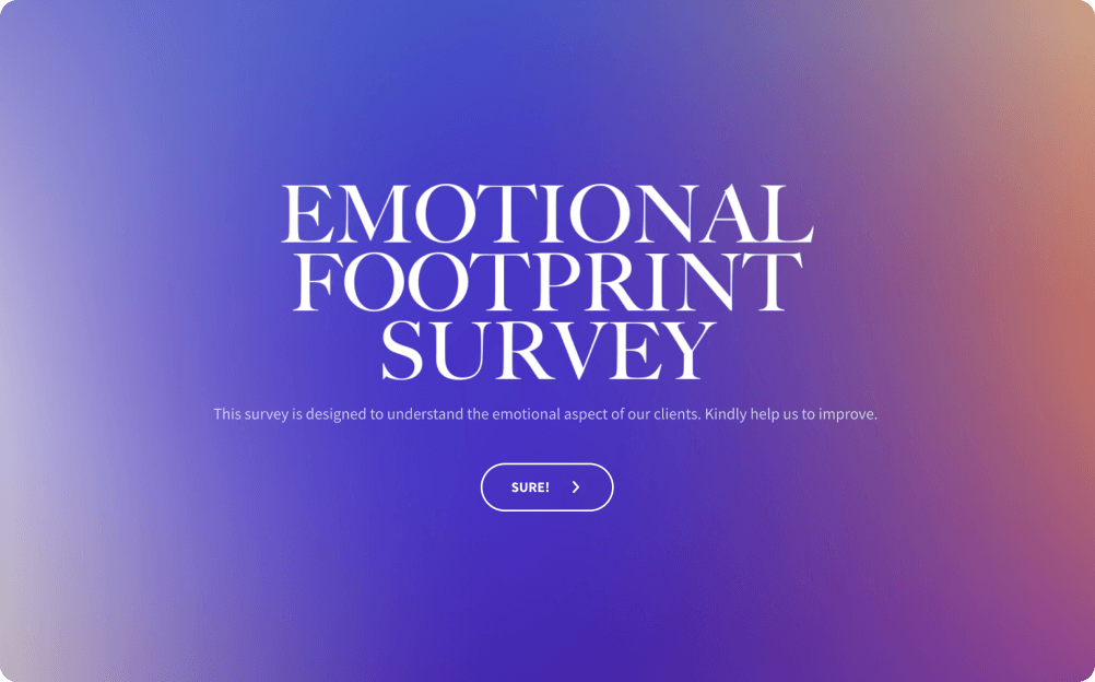  Emotional Footprint Survey Template 