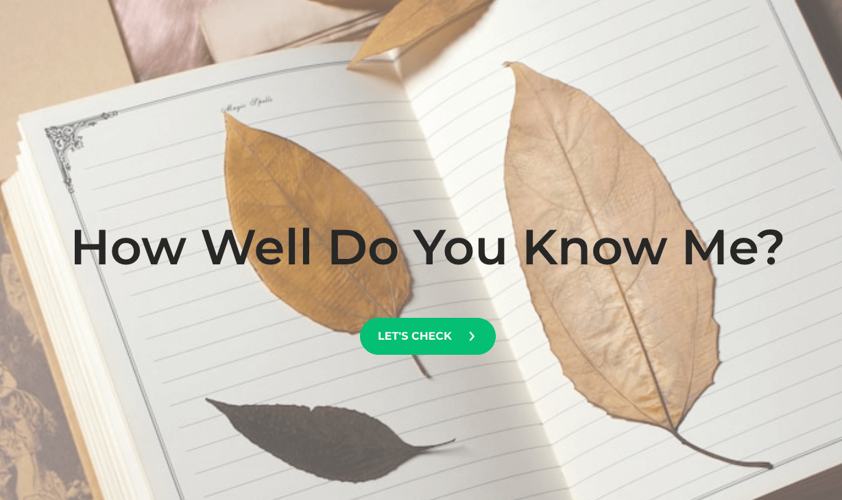 How Well Do You Know Me Template