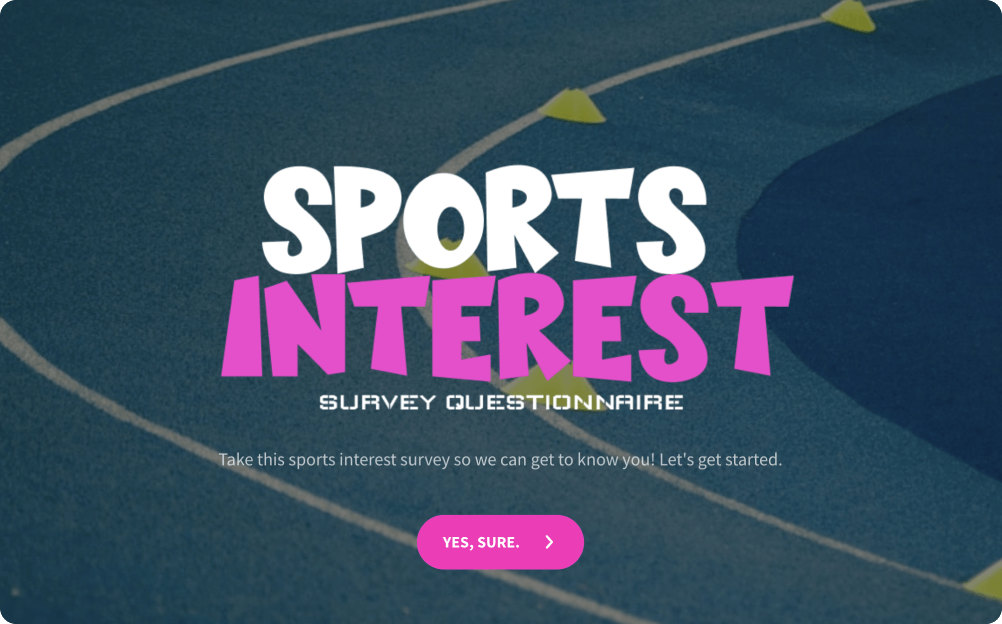  Free Sports Survey Questionnaire 