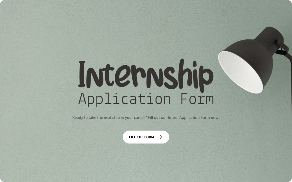  Intern Application Form Template 