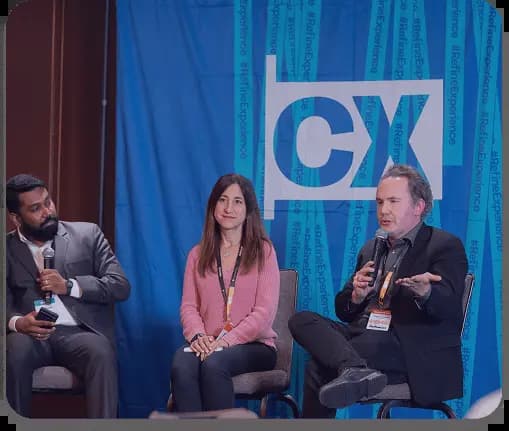 CX leaders building meaningful professional relationships at executive networking event