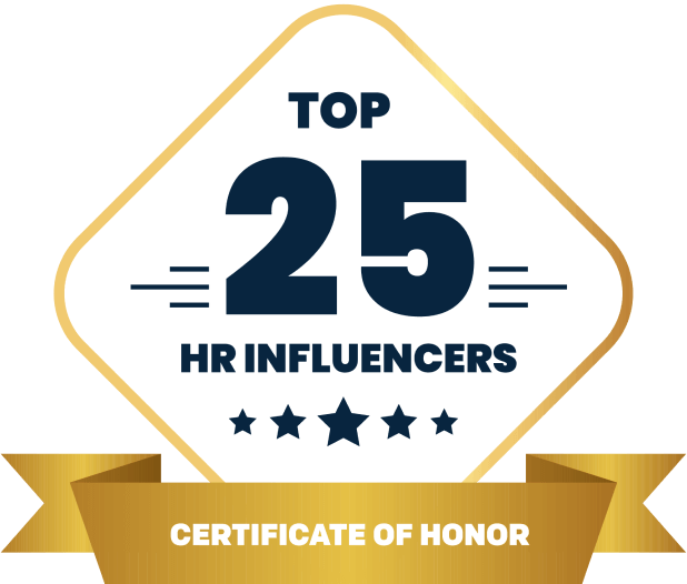 Top 25 HR Influencers Certificate of Honor