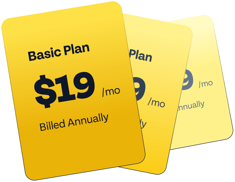 Pricing cards