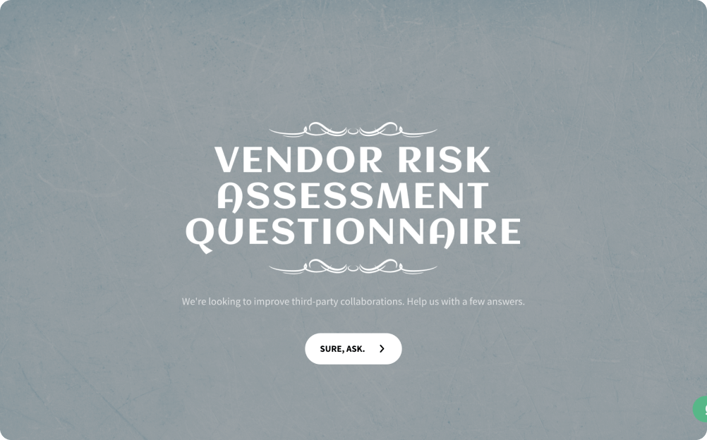 Vendor Risk Assessment Questionnaire Template