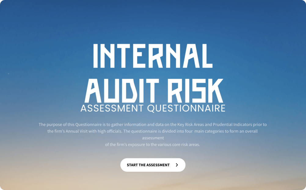 Internal Audit Risk Assessment Questionnaire