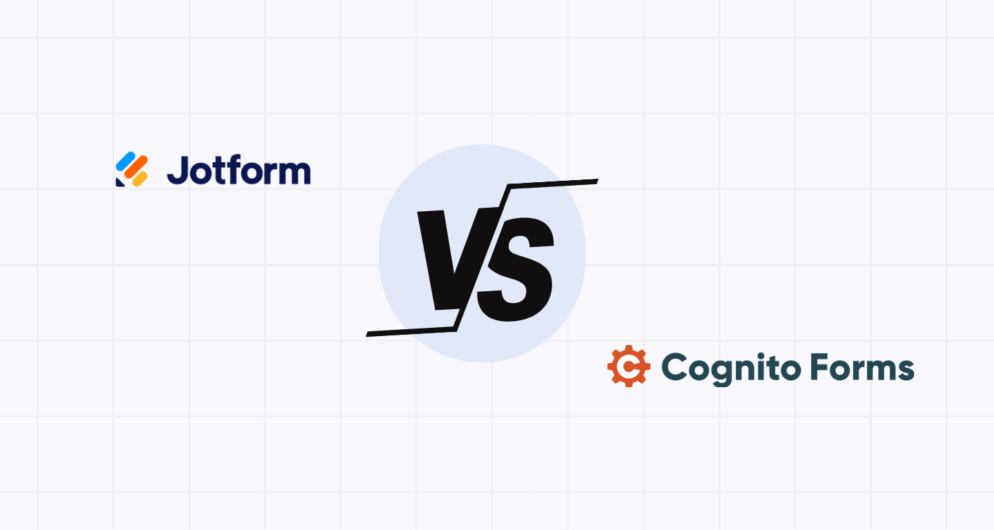 JotForm vs Cognito Forms: Choose the Right Form Builder For You