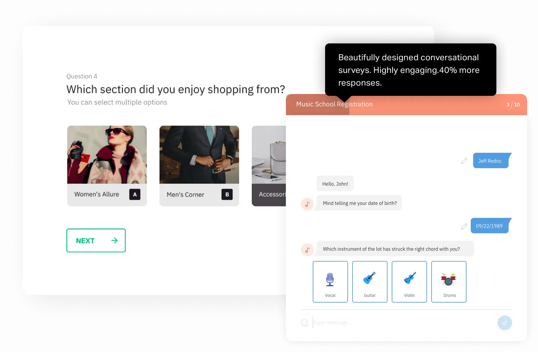 Engaging Surveys By SurveySparrow Create surveys that are beautiful and engaging with SurveySparrow.
