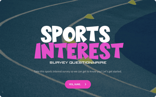 Sports Interest Survey Questionnaire Template sports interest questionnaire survey