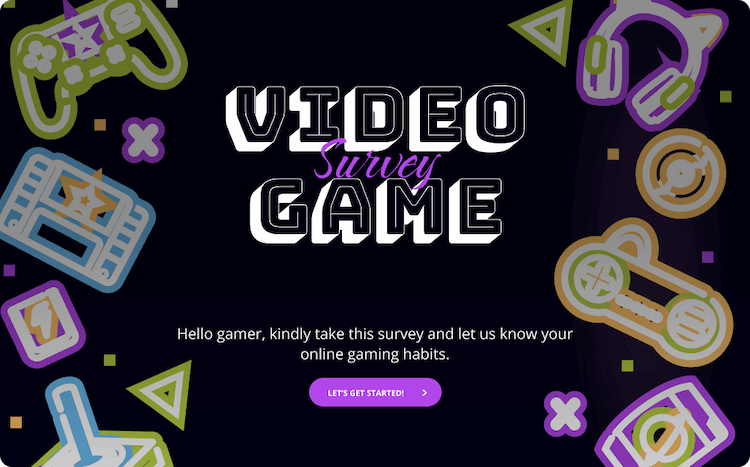 Video Game Survey Template Video Game Survey Template