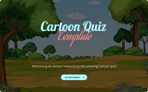 Cartoon Quiz Template Cartoon Quiz Template