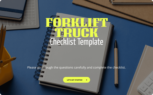 Forklift Truck Checklist Template Forklift Truck Checklist Template