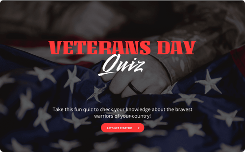 Veterans Day Quiz Template Veterans Day Quiz Template