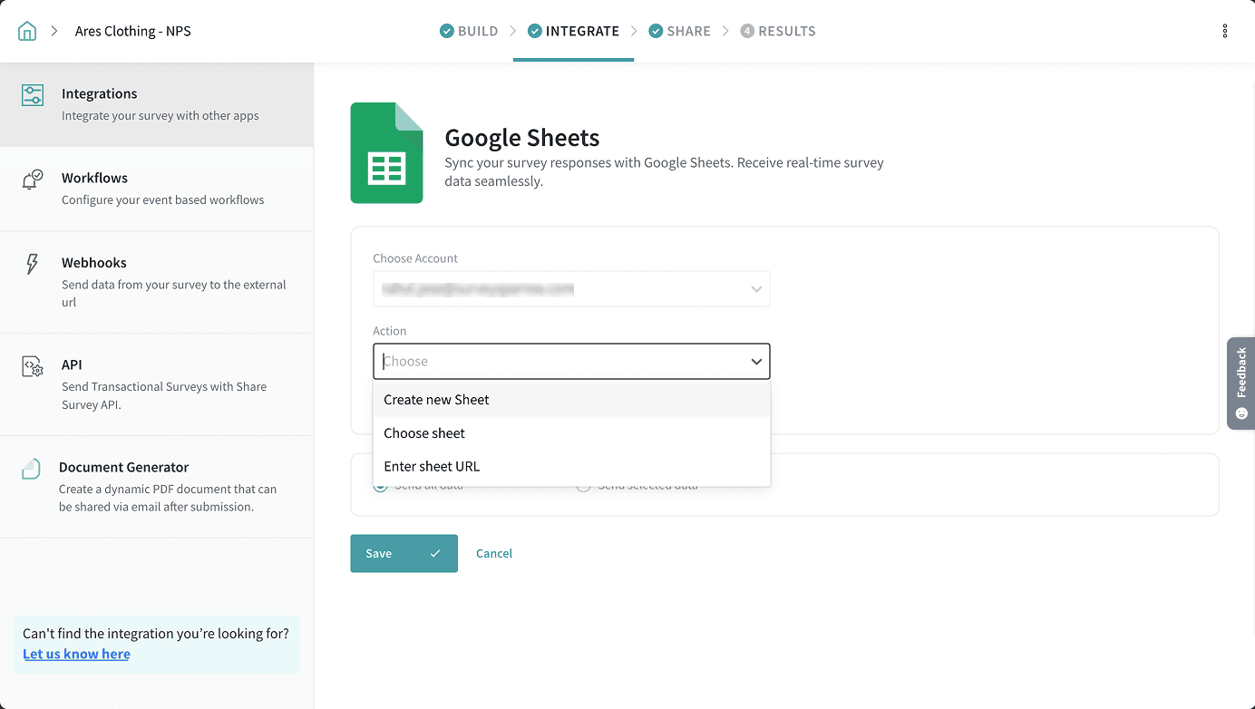 Spreadsheet sync