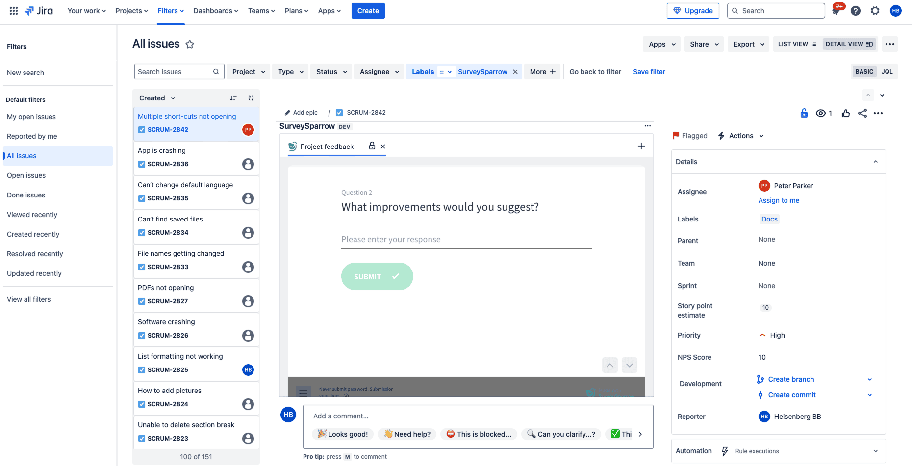 View survey insights in Jira.png