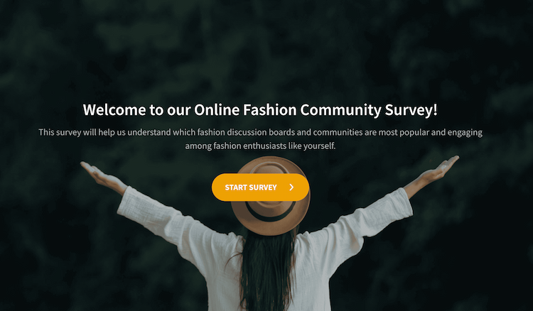 Online Fashion Community Survey Template online-fashion-community-survey-template
