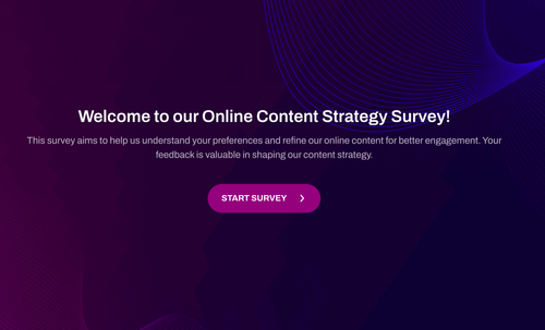 Online Content Strategy Survey Template Online Content Strategy Survey Template