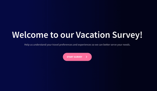 Vacation Survey Template Vacation Survey Template