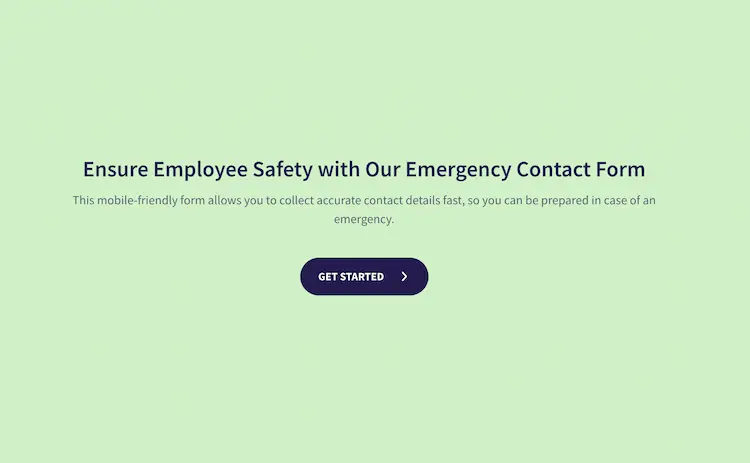 Digital Emergency Contact Form Template Digital Emergency Contact Form Template