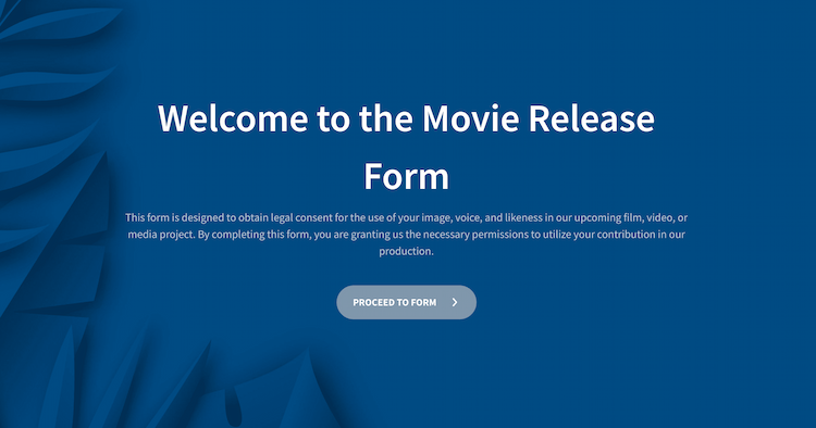 Movie Release Form Template Movie Release Form Template