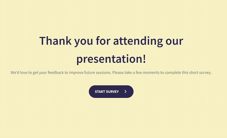 Post Presentation Survey Form Template Post Presentation Survey Form Template