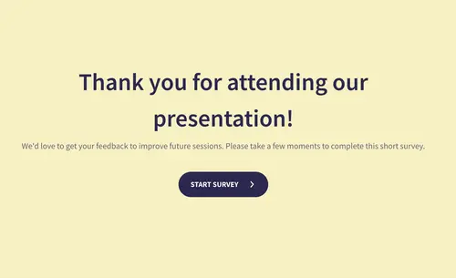 Post Presentation Survey Form Template Post Presentation Survey Form Template