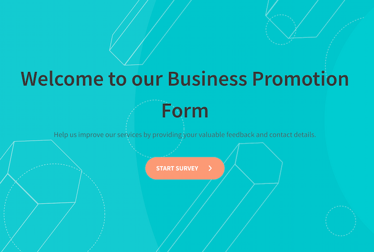 Business Promotion Form Template Business Promotion Form Template