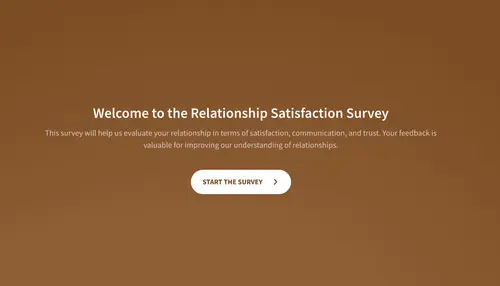 Relationship Satisfaction Survey Template Relationship Satisfaction Survey Template