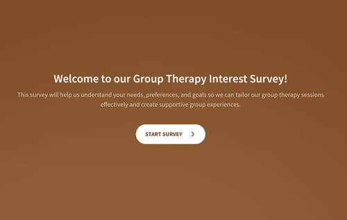 Group Therapy Interest Survey Group Therapy Interest Survey
