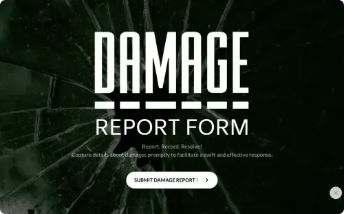 Damage Report Form Template Damage Report Form Template