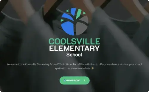 School T-Shirt Order Form Template School T-Shirt Order Form Template