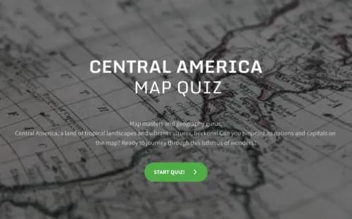 Central America Map Quiz Template Central America Map Quiz Template