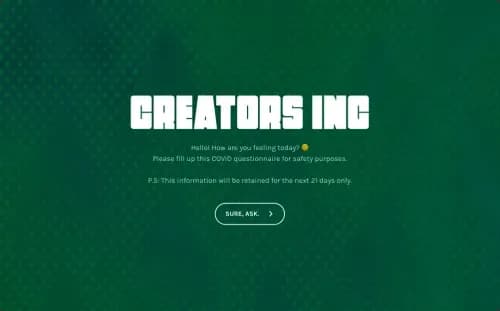 COVID Questionnaire For Clients COVID Questionnaire For Clients