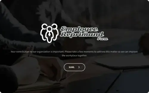 Employee Reprimand Form Template Employee Reprimand Form Template