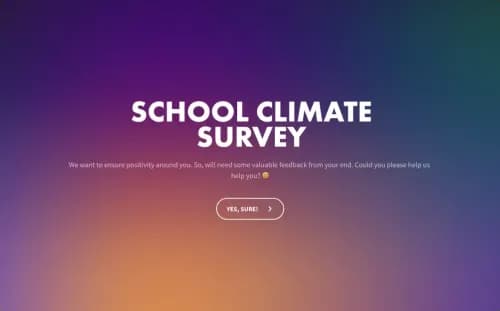 School Climate Survey Template School Climate Survey Template